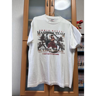 ヴィンテージ(VINTAGE)の90s ONEITA POWER サムライ 侍 tシャツ L シングルステッチ(Tシャツ/カットソー(半袖/袖なし))