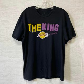 NBA　バスケ　レイカーズ　八村　黒ブラック　半袖Ｔシャツ　コットン　メンズ古着(Tシャツ/カットソー(半袖/袖なし))