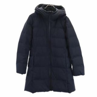 ユニクロ(UNIQLO)のユニクロ シームレス ダウンコート L ネイビー系 UNIQLO +J レディース(ダウンコート)