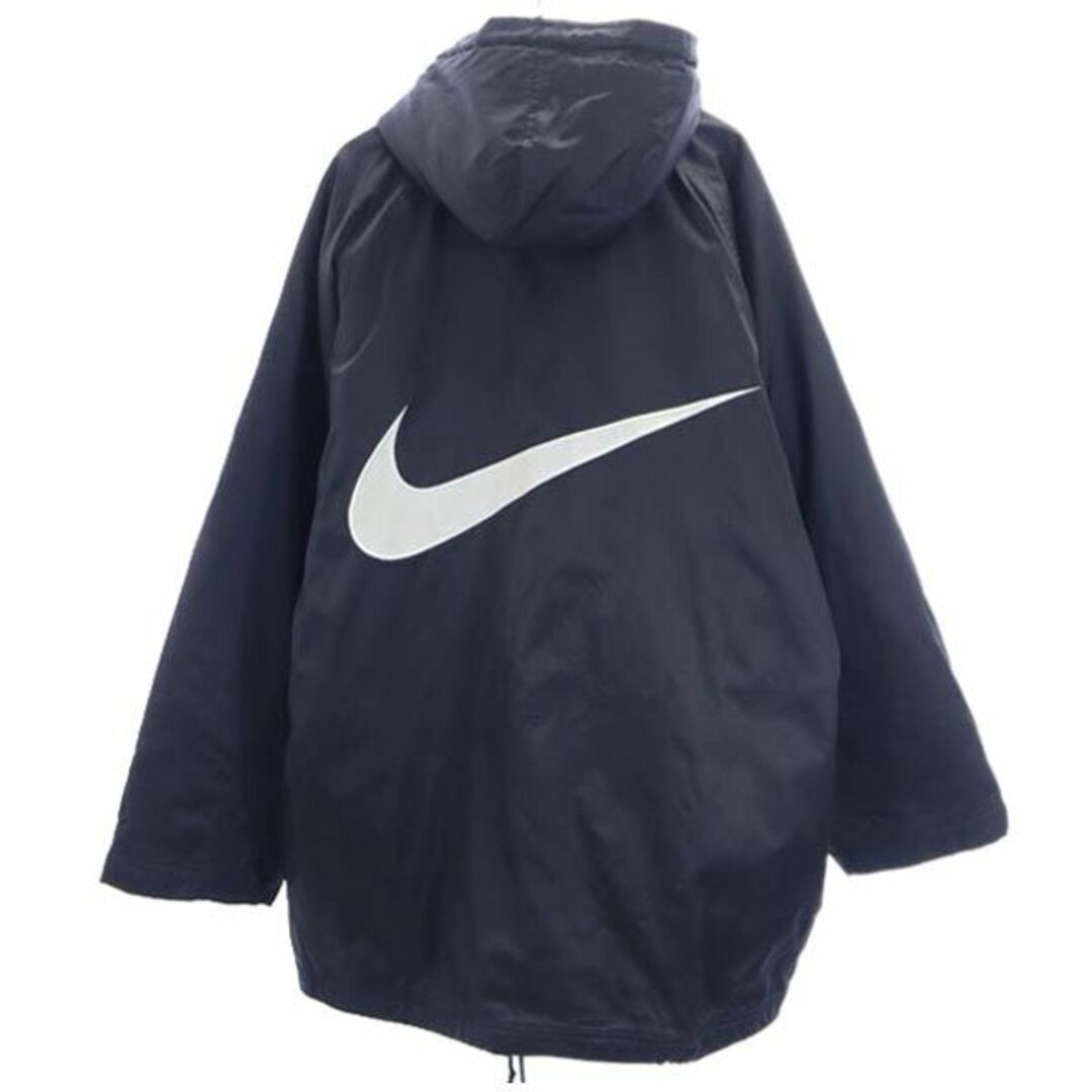 NIKE◇90s/白タグ/ベンチコート/L/ナイロン/BLK/56523/裏ボア NIKE◇90s/白タグ/ベンチコート/L/ナイロン/BLK/56523/裏ボア