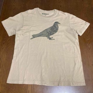 ステイプル(staple)の鳥 Tシャツ シルエット STAPLE カーキ アースカラー ベージュ(Tシャツ/カットソー(半袖/袖なし))