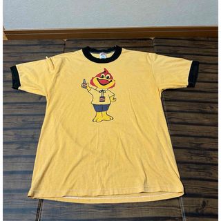 80s SOFEE アメリカ製 リンガーT ダッズ・ルートビア ヴィンテージ L(Tシャツ/カットソー(半袖/袖なし))