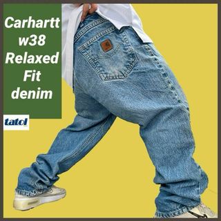 カーハート(carhartt)の191)カーハートリラックスフィットデニムパンツジーンズジーパンw38テーパード(デニム/ジーンズ)