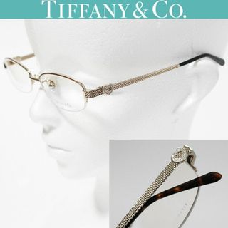 Tiffany & Co. - 新品 ティファニー テンプルハート ハーフリム 52□17-135 眼鏡フレーム