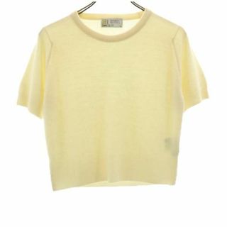 ジョンスメドレー(JOHN SMEDLEY)のジョンスメドレー イギリス製 半袖 セーター オフホワイト JOHN SMEDLEY ニット レディース(ニット/セーター)