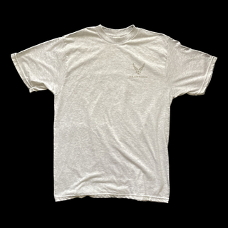 ミリタリー(MILITARY)のヴィンテージミリタリー U.S.A.F トレーニングTシャツ L アッシュグレー(Tシャツ/カットソー(半袖/袖なし))
