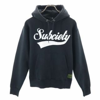 サブサエティ(Subciety)のサブサエティ 長袖 スウェットパーカー S 黒 Subciety 裏起毛 メンズ(パーカー)