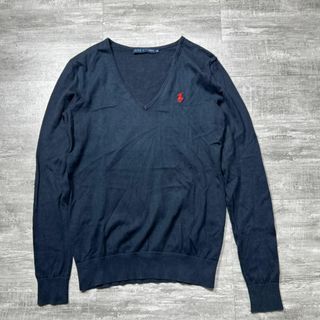 ラルフローレン(Ralph Lauren)のRALPH LAUREN ラルフローレン 薄手ニット サマーセーター Vネック(ニット/セーター)