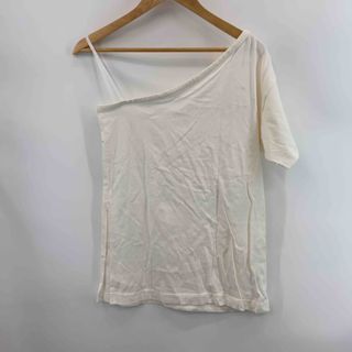 マウジー(moussy)のMOUSSY マウジー　白　ホワイト　ワンショルダー　サイズF　 レディース Tシャツ（半袖）(Tシャツ(半袖/袖なし))