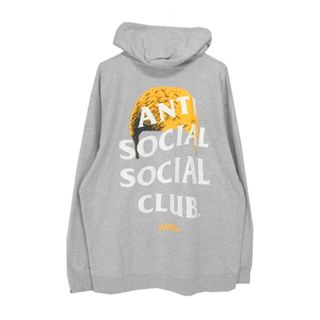 アンチソーシャルソーシャルクラブ(ANTI SOCIAL SOCIAL CLUB)のサプール SAPEur × アンチ ソーシャル ソーシャル クラブ ANTI SOCIAL SOCIAL CLUB ■ 【 A0022 307 】 ロッドマン バック プリント フーディ パーカー グレー　f22267(パーカー)