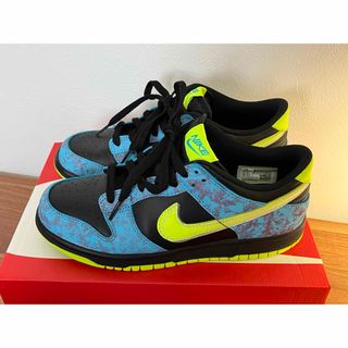 ナイキ(NIKE)のナイキ ダンク ロー マルチカラー ボルト ブラック 24.5cm(スニーカー)