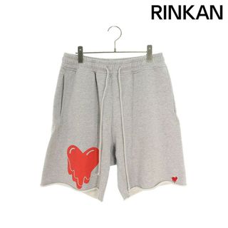 エモーショナリー アンアベイラブル: EMOTIONALLY UNAVAILABLE  23SS  HEART LOGO SWEATSHORT EU-S23-0000-064 ハートロスウェットハーフパンツ メンズ M(ショートパンツ)