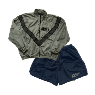 ヴィンテージ(VINTAGE)のビンテージ U.S.ARMY トレーニングジャケット&ショーツ セットアップ L(Tシャツ/カットソー(半袖/袖なし))