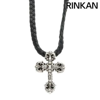 クロムハーツ(Chrome Hearts)のクロムハーツ  FILIG/CROSS-XSM LB/フィリグリークロスXS wレザーブレイド/シルバーネックレス メンズ(ネックレス)