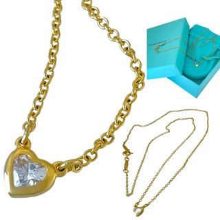 ティファニー(Tiffany & Co.)のティファニー　ネックレス　定価￥352,000　ダイヤ　ハートシェイプ　K18(ネックレス)