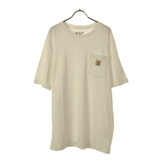 カーハート(carhartt)のカーハート 半袖 Tシャツ M ホワイト Carhartt ポケT メンズ(Tシャツ/カットソー(半袖/袖なし))