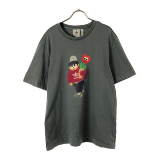 アディダス(adidas)のアディダス プリント 半袖 Tシャツ XL グレー系 adidas メンズ(Tシャツ/カットソー(半袖/袖なし))