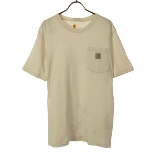 カーハート(carhartt)のカーハート 半袖 Tシャツ S ホワイト Carhartt ポケT メンズ(Tシャツ/カットソー(半袖/袖なし))