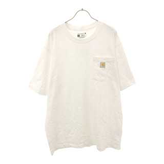 カーハート(carhartt)のカーハート 半袖 Tシャツ L ホワイト Carhartt ポケT メンズ(Tシャツ/カットソー(半袖/袖なし))