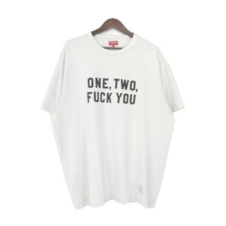 シュプリーム(Supreme)のシュプリーム Supreme ■ 23SS 【 One Two Fuck You S/S Top 】 ワン トゥー ファック ユー ロゴ 半袖 Ｔシャツ　w19361(Tシャツ/カットソー(半袖/袖なし))