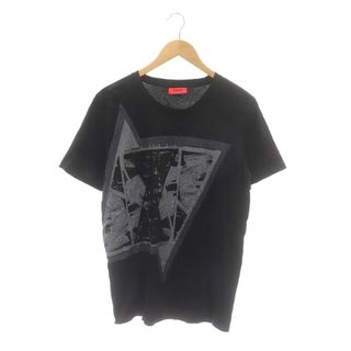 ヒューゴボス(HUGO BOSS)のヒューゴボス HUGO BOSS Tシャツ プリント 半袖 M 黒 ブラック(Tシャツ/カットソー(半袖/袖なし))