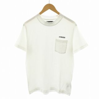 ハイドロゲン(HYDROGEN)のHYDROGEN Tシャツ カットソー 半袖 ロゴ S 白(Tシャツ/カットソー(半袖/袖なし))