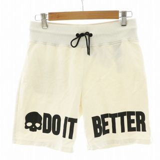 ハイドロゲン(HYDROGEN)のHYDROGEN ショートパンツ ハーフパンツ ロゴ DOITBETTER 白(ショートパンツ)