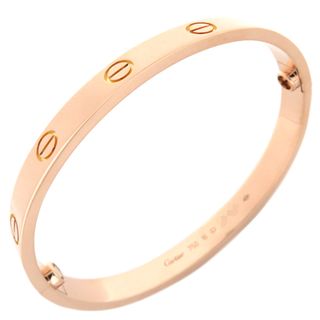 カルティエ(Cartier)のカルティエ Cartier ブレスレット LOVE ラブブレス K18PG ピンクゴールド #16 750 18K 18金 バングル  B6067416 【修理証明書】【中古】(ブレスレット/バングル)