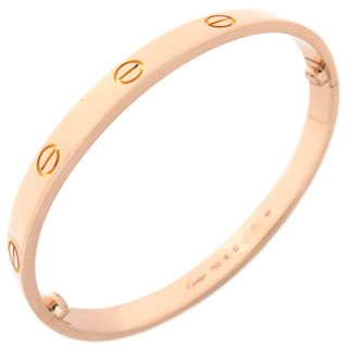 カルティエ(Cartier)のカルティエ Cartier ブレスレット LOVE ラブブレス K18PG ピンクゴールド #18 750 18K 18金 バングル  B6067418 【修理証明書】【中古】(ブレスレット)