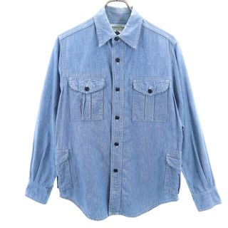 ササフラス(SASSAFRAS)のササフラス 日本製 長袖 シャツ XS ブルー SASAFRAS メンズ(シャツ)