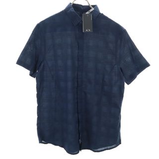 アルマーニエクスチェンジ(ARMANI EXCHANGE)のアルマーニエクスチェンジ 半袖 シャツ S ブラック ARMANI EXCHANGE メンズ(シャツ)