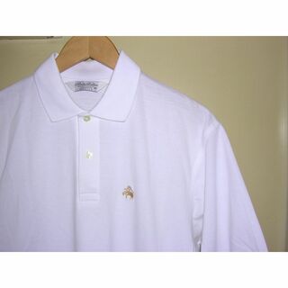 ブルックスブラザース(Brooks Brothers)の美品 90s USA製 ブルックスブラザーズ ワンポイント ポロシャツ M 白(ポロシャツ)