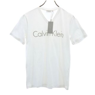 Calvin Klein - カルバンクライン 未使用 半袖 Vネック Tシャツ S ホワイト 1191 メンズ