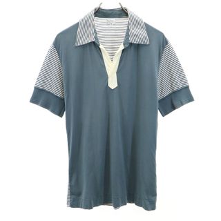 ポールスミス(Paul Smith)のポールスミス ボーダー柄 半袖 Tシャツ M グレー系 Paul Smith メンズ(Tシャツ/カットソー(半袖/袖なし))