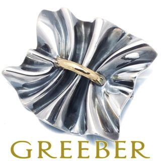 ジョージジェンセン(Georg Jensen)のジョージジェンセン ブローチ BOW Lene Munthe 399 シルバー925/K18YG (ブローチ/コサージュ)