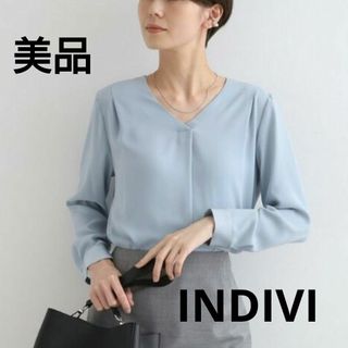 インディヴィ(INDIVI)のINDIVI　タックデザインブラウス(シャツ/ブラウス(長袖/七分))