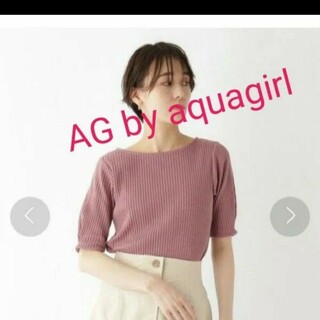エージーバイアクアガール(AG by aquagirl)のAG by aquagirlテレコタックデザイントップス(Tシャツ(半袖/袖なし))