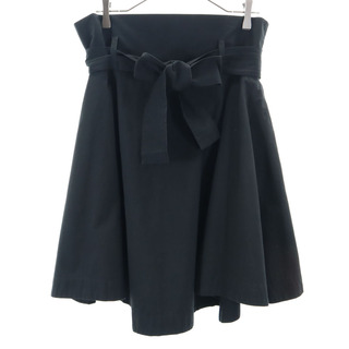 ヴィヴィアンウエストウッド(Vivienne Westwood)のヴィヴィアンウエストウッド 日本製 ミディ丈 フレアスカート 38 ブラック Vivienne Westwood レディース(ひざ丈スカート)