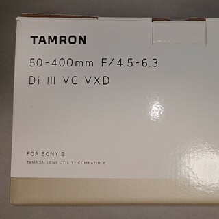 TAMRON - TAMRON ソニーE用 カメラレンズ 50-400F4.5-6.3 DI I…