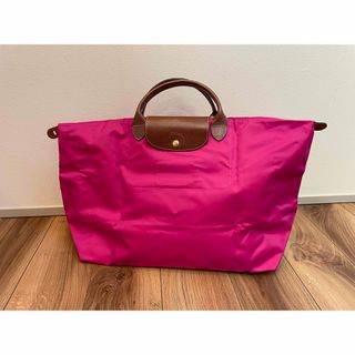 ロンシャン(LONGCHAMP)の美品　ロンシャン　プリアージュ　トラベルXL ピンク(トートバッグ)