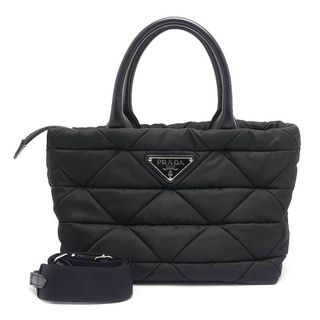 プラダ(PRADA)のプラダ リナイロン パテッドトート 1BG436 ブラック 黒 Re Nylon(トートバッグ)