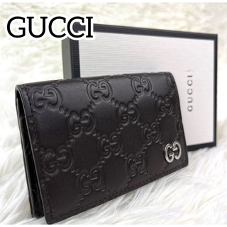 Gucci - 美品✨グッチ　カードケース　グッチシマ　インターロッキング　名刺入れ　小物　GG