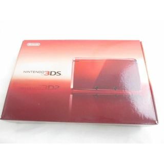  中古品 ゲーム ニンテンドー3DS 本体 CTR-001 フレアレッド 動作品 周辺機器 箱あり(携帯用ゲーム機本体)