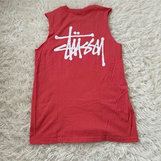 ステューシー(STUSSY)のSttussy バックプリント　ビッグロゴ　カットオフ　タンクトップ(タンクトップ)