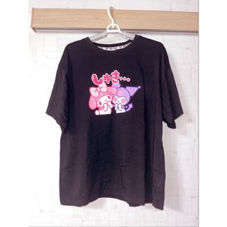 MY MELODY サンリオコラボマイメロクロミプリントTシャツブラック半袖(Tシャツ(半袖/袖なし))