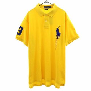 ポロラルフローレン(POLO RALPH LAUREN)の未使用 ポロラルフローレン 半袖 ポロシャツ L イエロー POLO RALPH LAUREN 鹿の子地 メンズ(ポロシャツ)