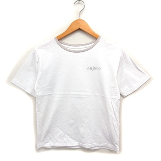 ナチュラルビューティーベーシック(NATURAL BEAUTY BASIC)のナチュラルビューティーベーシック プリント Tシャツ カットソー 半袖 丸首 綿(Tシャツ(半袖/袖なし))