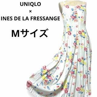 ユニクロ(UNIQLO)のユニクロ イネス キャミソールワンピース ロングワンピース 花柄 ノースリーブ(ロングワンピース/マキシワンピース)