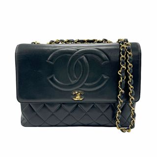 シャネル(CHANEL)のシャネル CHANEL ショルダーバッグ マトラッセ ココマーク レザー/メタル ブラック/ゴールド レディース 送料無料【中古】 z1344(ショルダーバッグ)