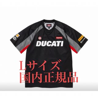 シュプリーム(Supreme)のSupreme Ducati Soccer Jersey  BLACK Lサイズ(Tシャツ/カットソー(半袖/袖なし))